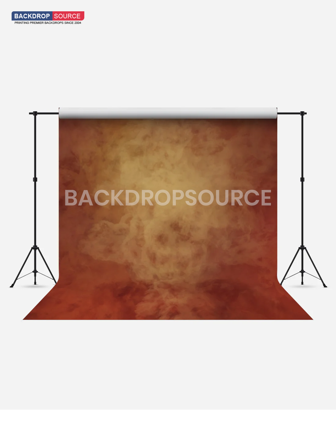 Printed Hot Red Paint Texture Wrinkle‑Resistant Backdrop for Fashion Photography