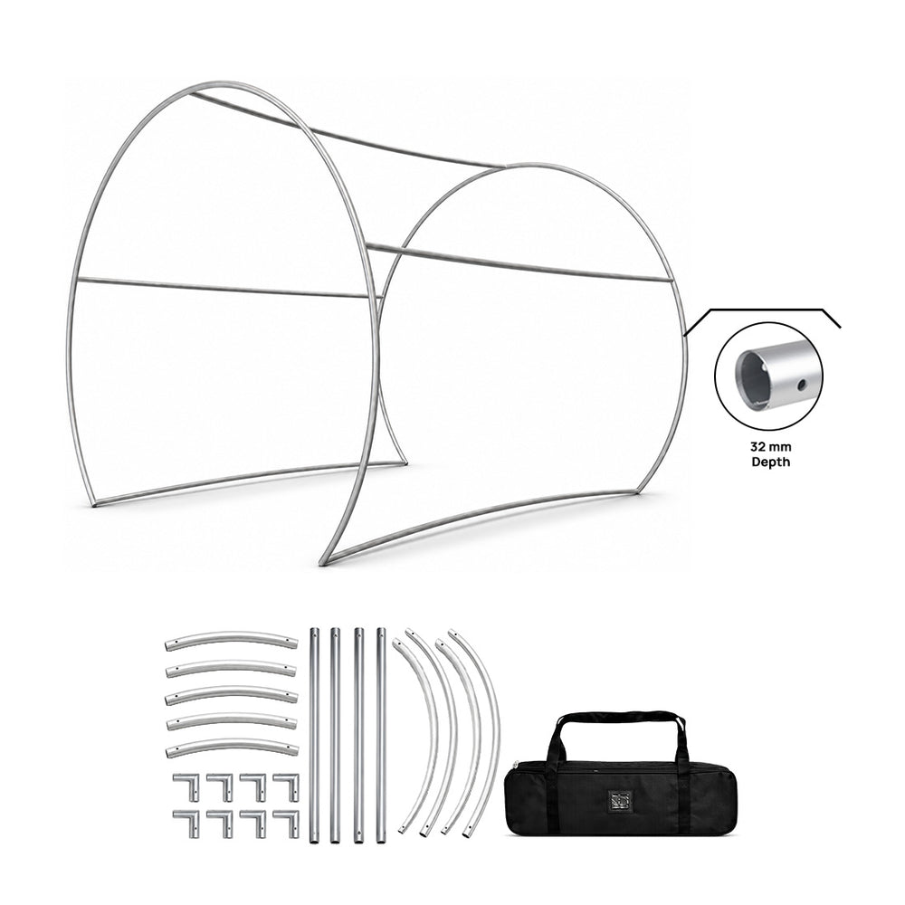 Cabine photo demi-cercle 