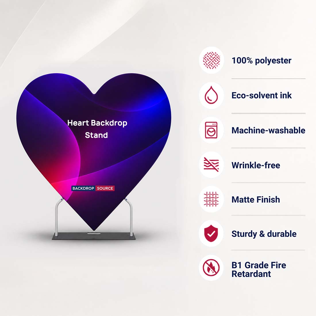 Heart Stand Backdrop