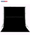 Solid Black Muslin Photography Backdrop