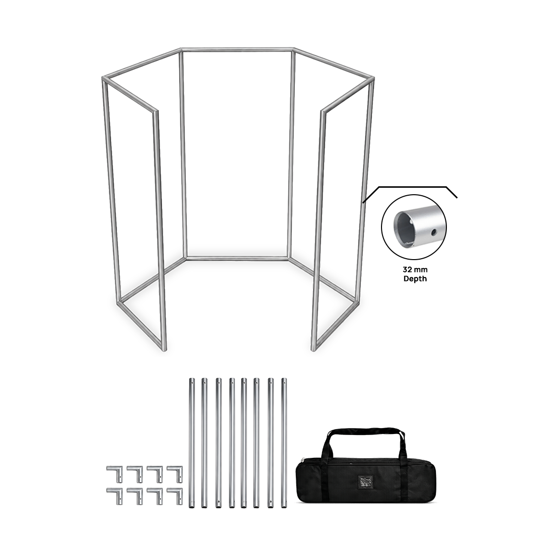 Cabine photo hexagonale 