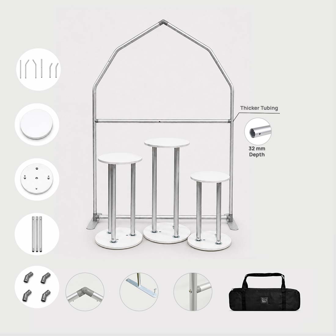 Support de décor de maison avec socle