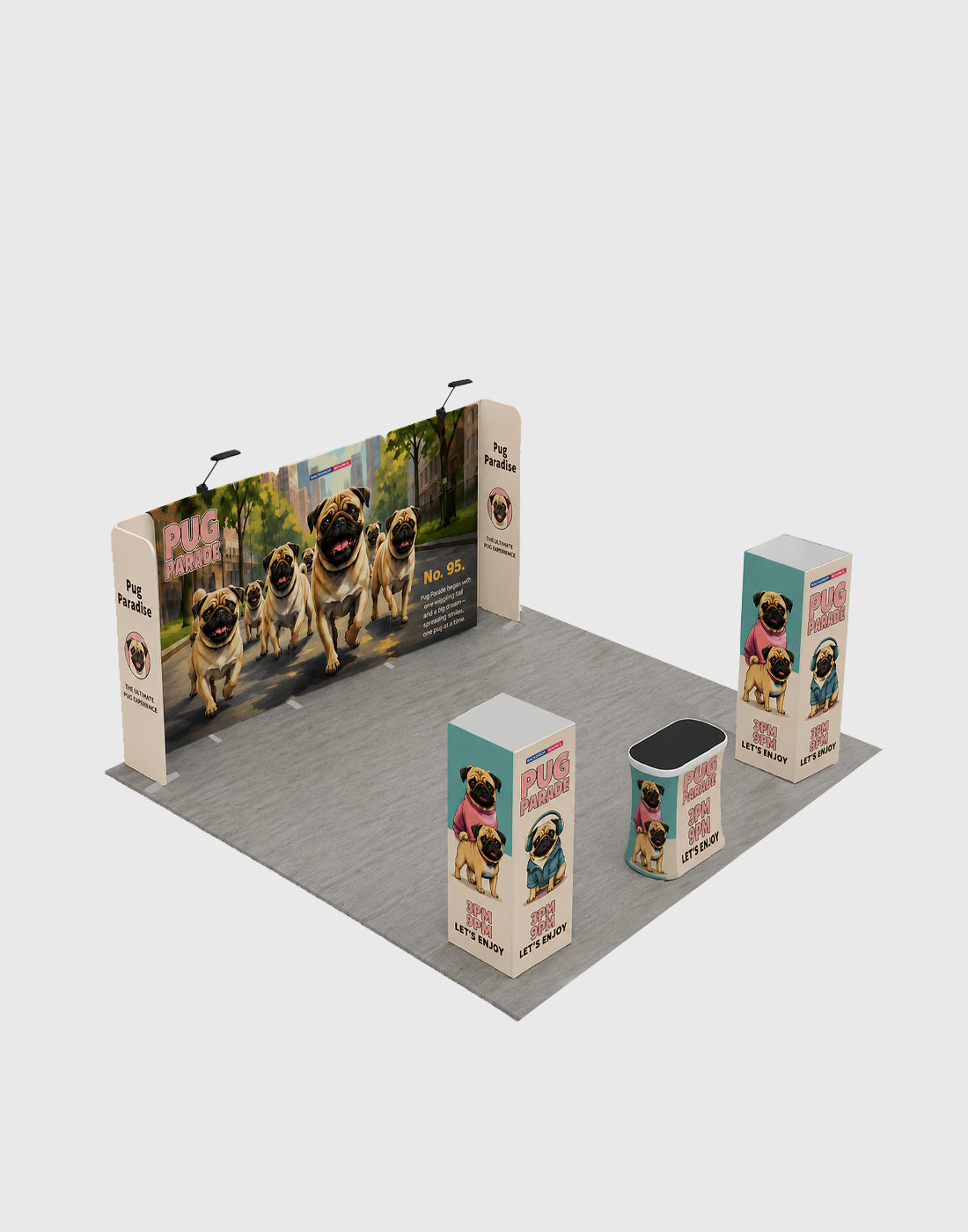 Modular Booth Kits 20ft x 20ft - Model 18