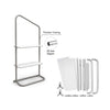 Inclined Display Wall with Shelves