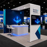 L-Shaped Exhibition Arch with TV Support