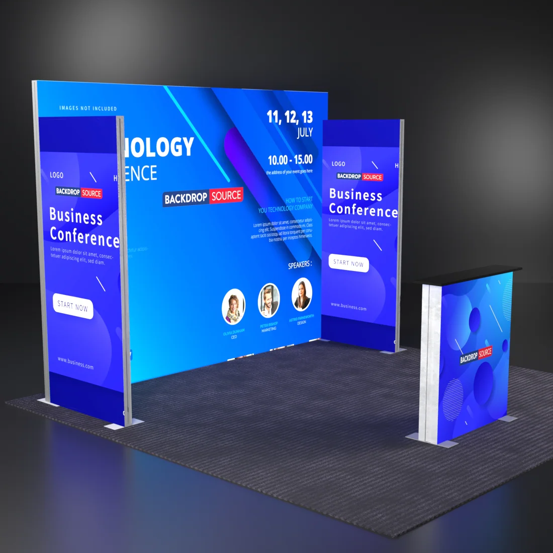 Kit d'affichage modulaire lumineux SEG - Modèle 6 