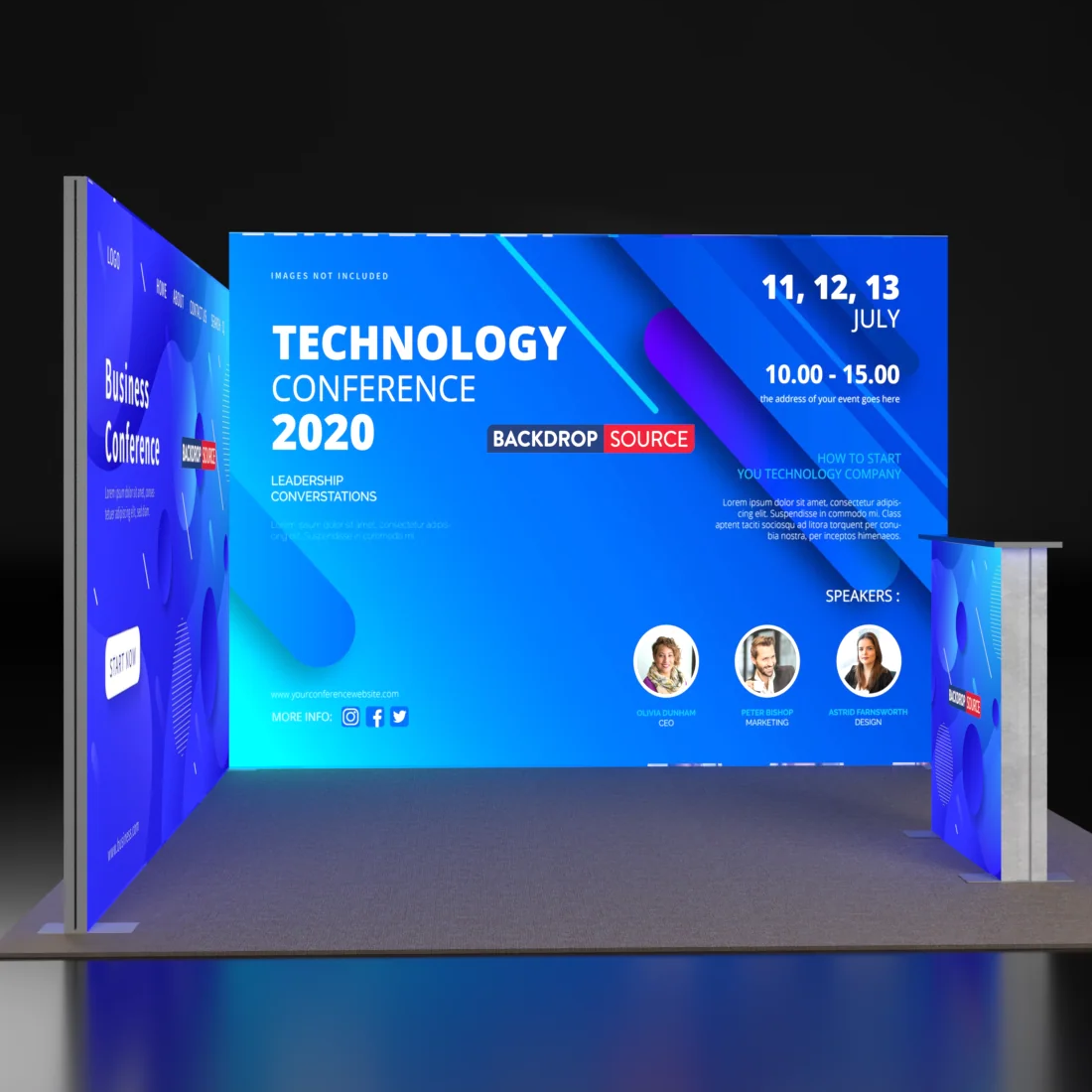 Kit d'affichage modulaire lumineux SEG - Modèle 8 