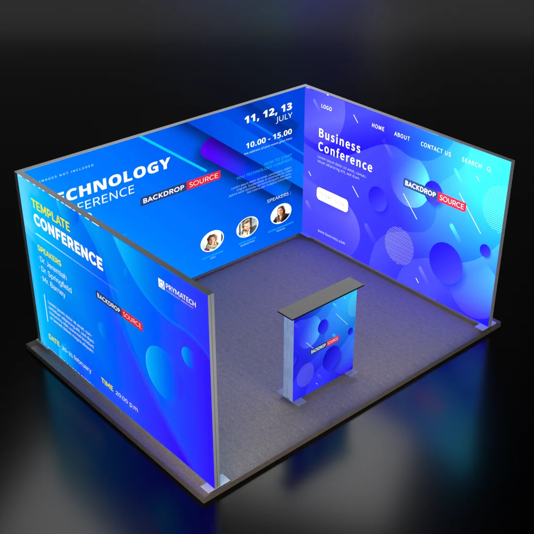 Kit d'affichage modulaire lumineux SEG - Modèle 2 