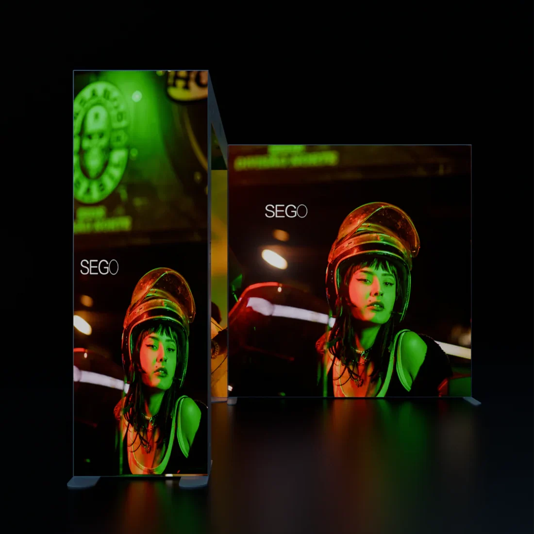 10x10 Backlit SEGO Booth Kit with Square Arch Backwall