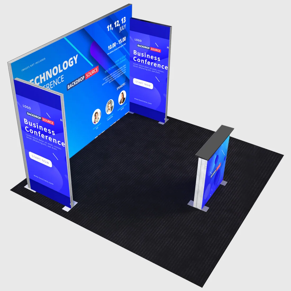 Kit d'affichage modulaire lumineux SEG - Modèle 6 