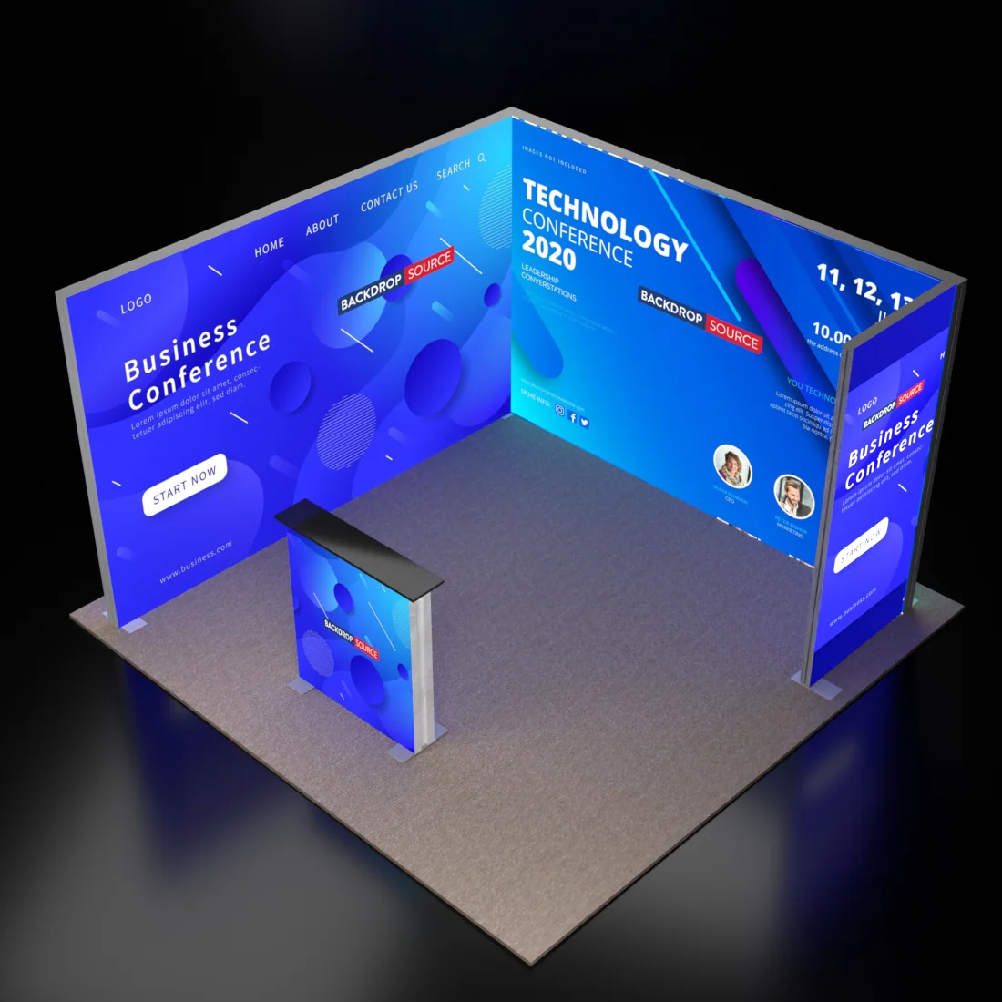 Kit d'affichage modulaire lumineux SEG - Modèle 7 