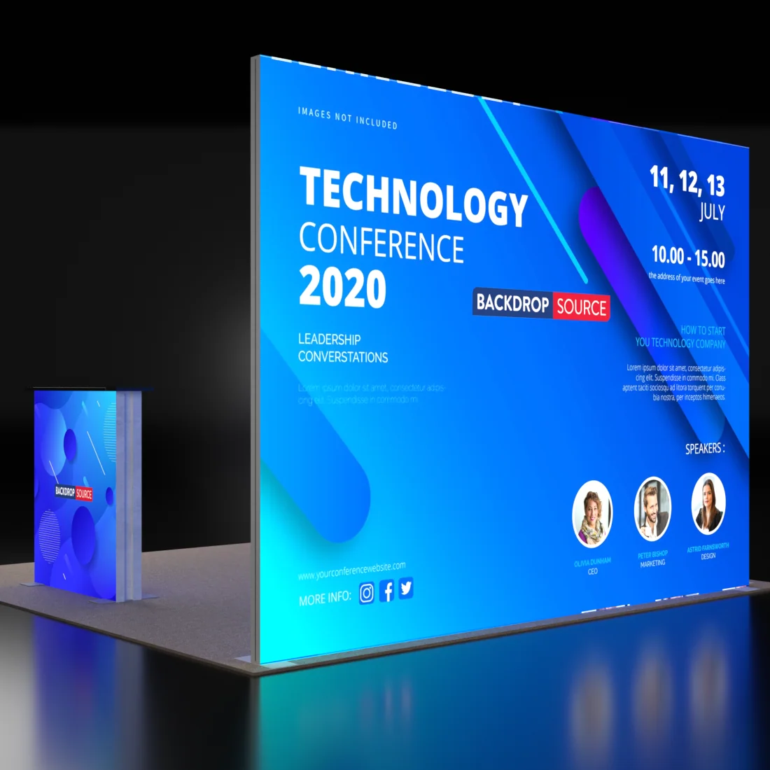 Kit d'affichage modulaire lumineux SEG - Modèle 8 