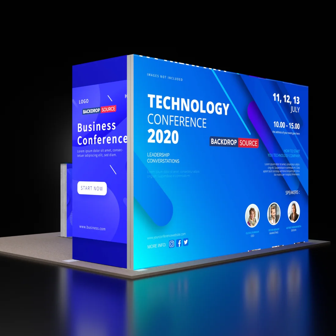 Kit d'affichage modulaire lumineux SEG - Modèle 7 
