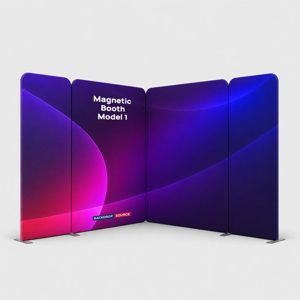 Magnetic Fabric Booth Display - Model 1 (10 x 10ft)