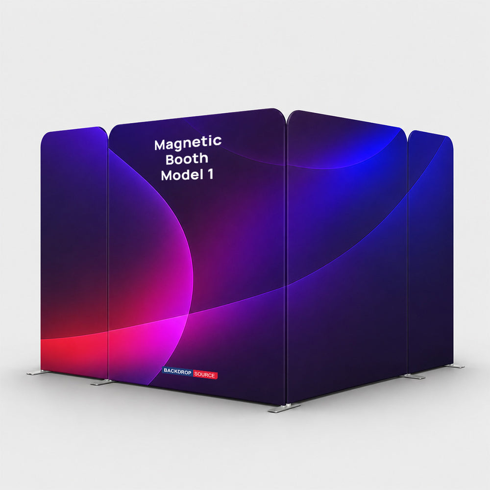 Magnetic Fabric Booth Display - Model 1 (10 x 10ft)