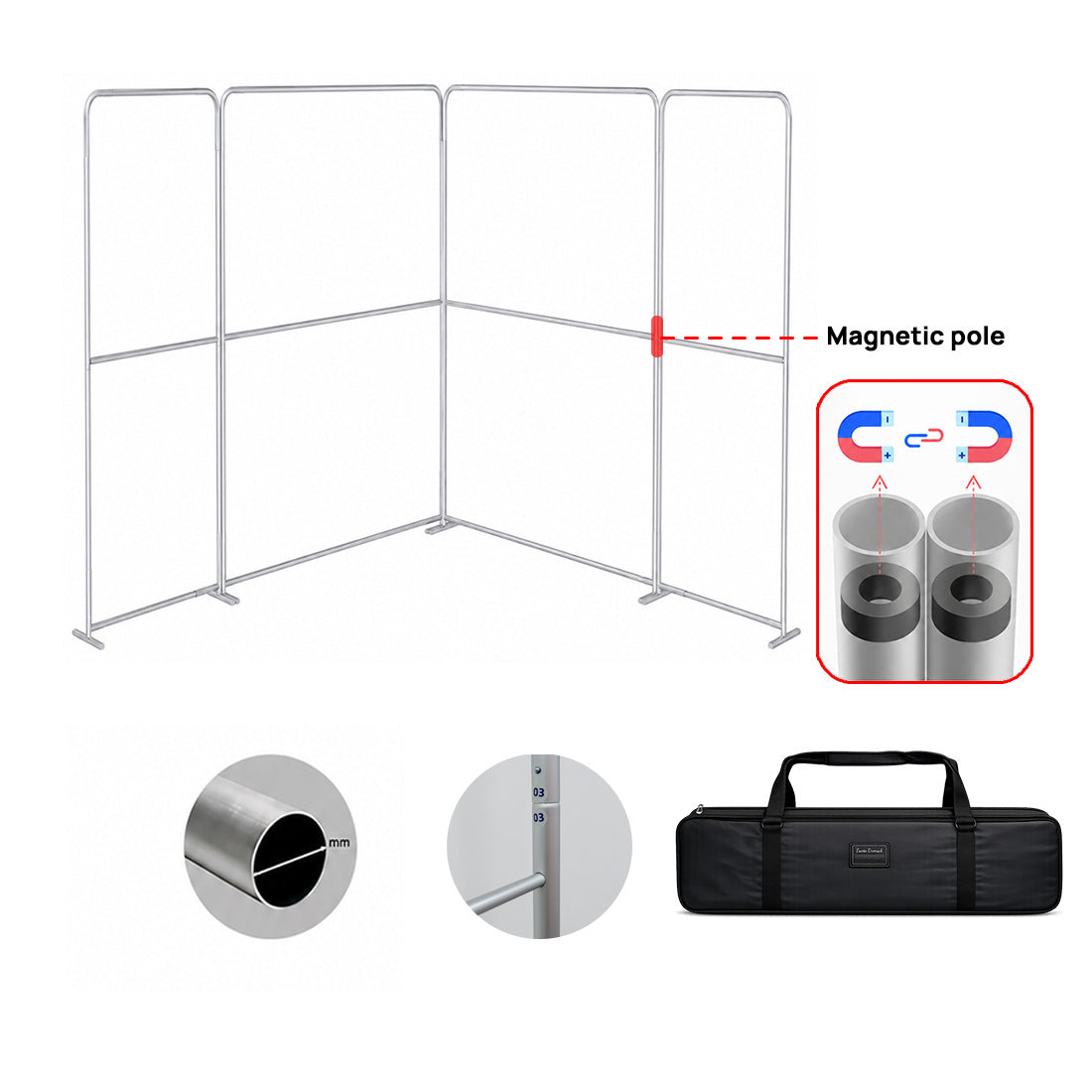 Magnetic Fabric Booth Display - Model 1 (10 x 10ft)