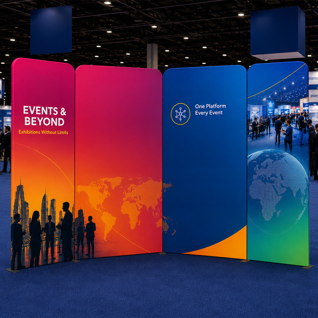 Magnetic Fabric Booth Display - Model 1 (10 x 10ft)