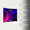 6.5x6.5 Magnetic Fabric Booth Wall with 3 Curved Panels