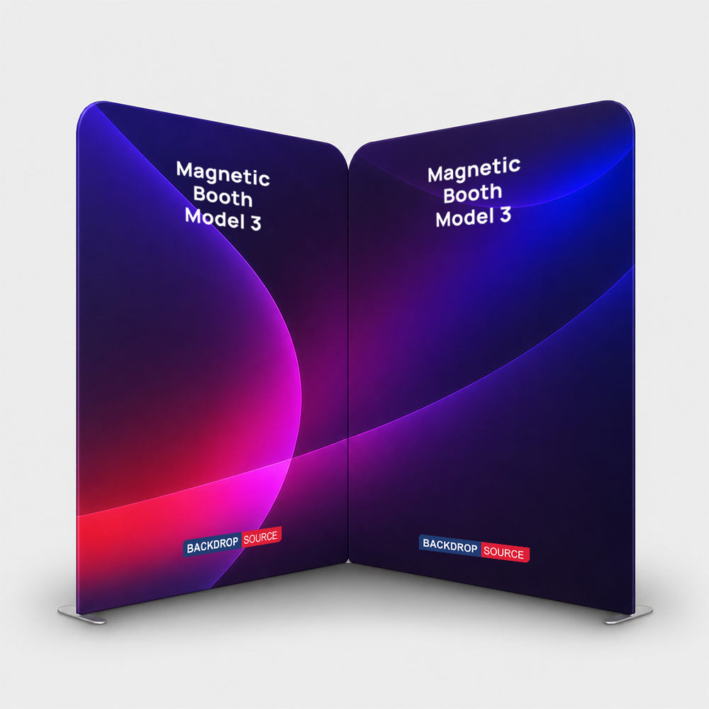 Magnetic Fabric Booth Display - Model 3 (13 x 13ft)