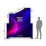 6.5x6.5 Magnetic Fabric Booth Wall with 5 Straight Panels