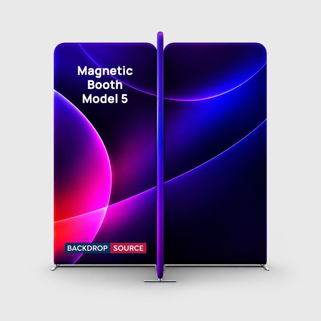 6.5x6.5 Magnetic Fabric Straight Backwall Display
