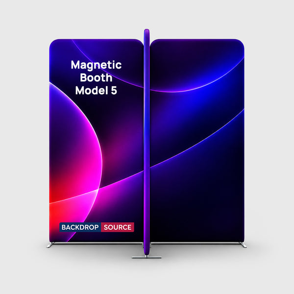 Magnetic Fabric Booth Display - Model 5 (6.5 x 6.5ft)