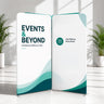6.5x6.5 Magnetic Fabric Straight Backwall Display