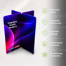 6.5x6.5 Magnetic Fabric Straight Backwall Display