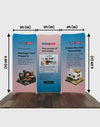 Magnetic Fabric Booth Display - Model 2 (6.5 x 6.5ft)