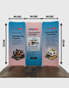 Magnetic Fabric Booth Display - Model 2 (6.5 x 6.5ft)