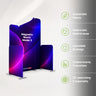 6.5x6.5 Magnetic Fabric Booth Wall with 5 Straight Panels