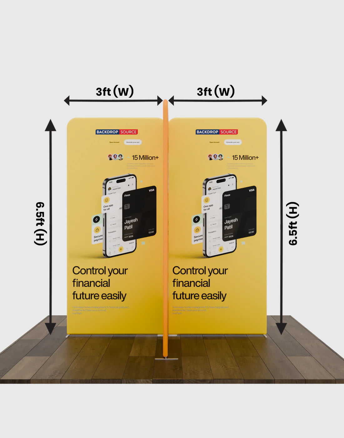 Magnetic Fabric Booth Display - Model 5 (6.5 x 6.5ft)