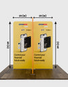 Magnetic Fabric Booth Display - Model 5 (6.5 x 6.5ft)