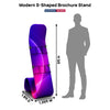 Modern S-Shaped Brochure Stand