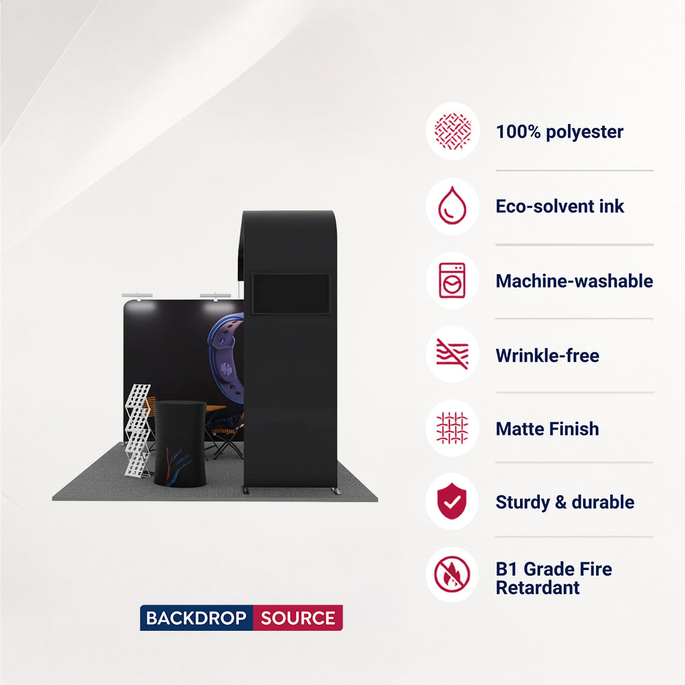 Modular L Arch TV Display Exhibition Kit for 10ft Wide Booths