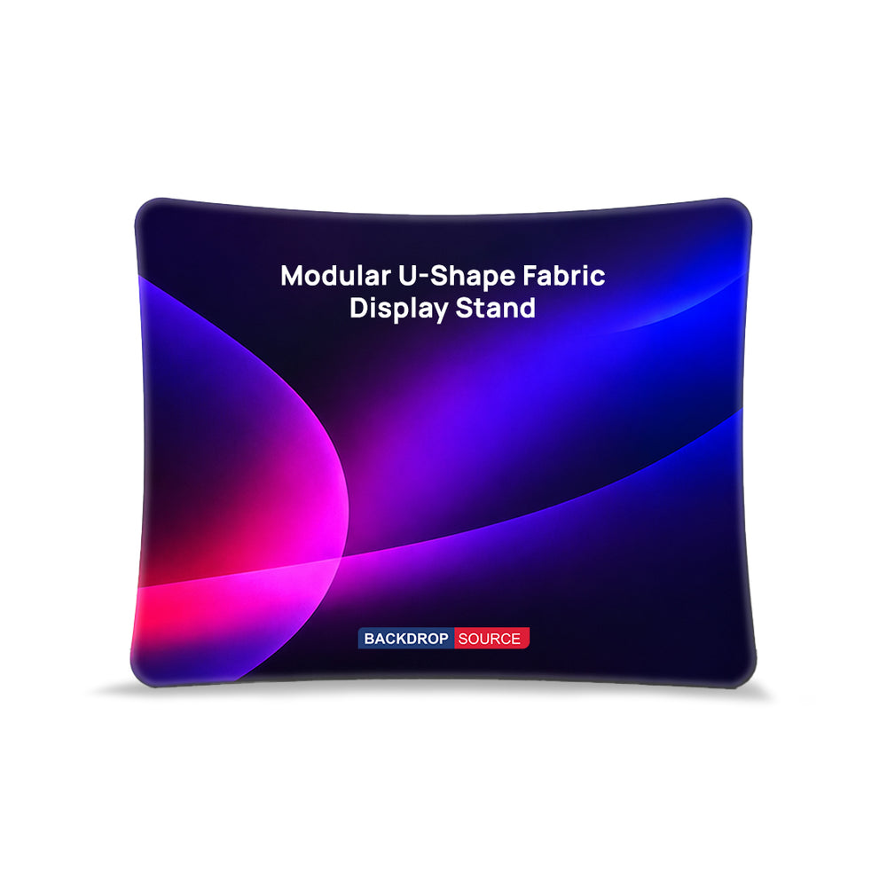 Modular U-Shape Fabric Display Stand