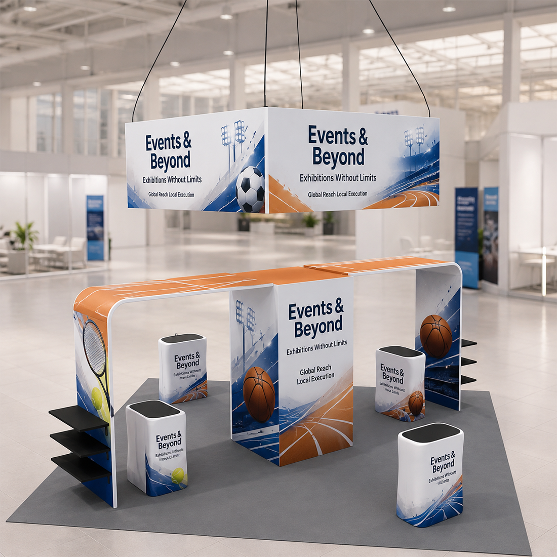 Modular Booth Kits 20ft x 20ft - Model 08