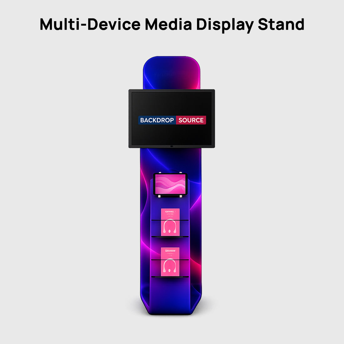 Multi-Device Media Display Stand