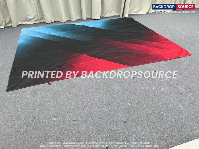 Double sided fabric printing