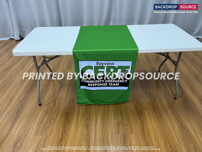 Customised table cover printing