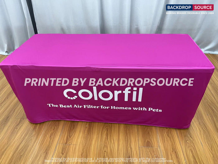 Customised table cover printing