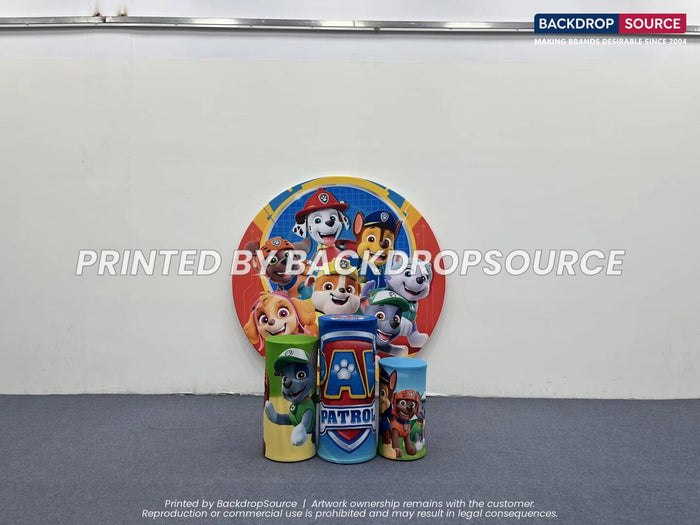Round backdrop kits
