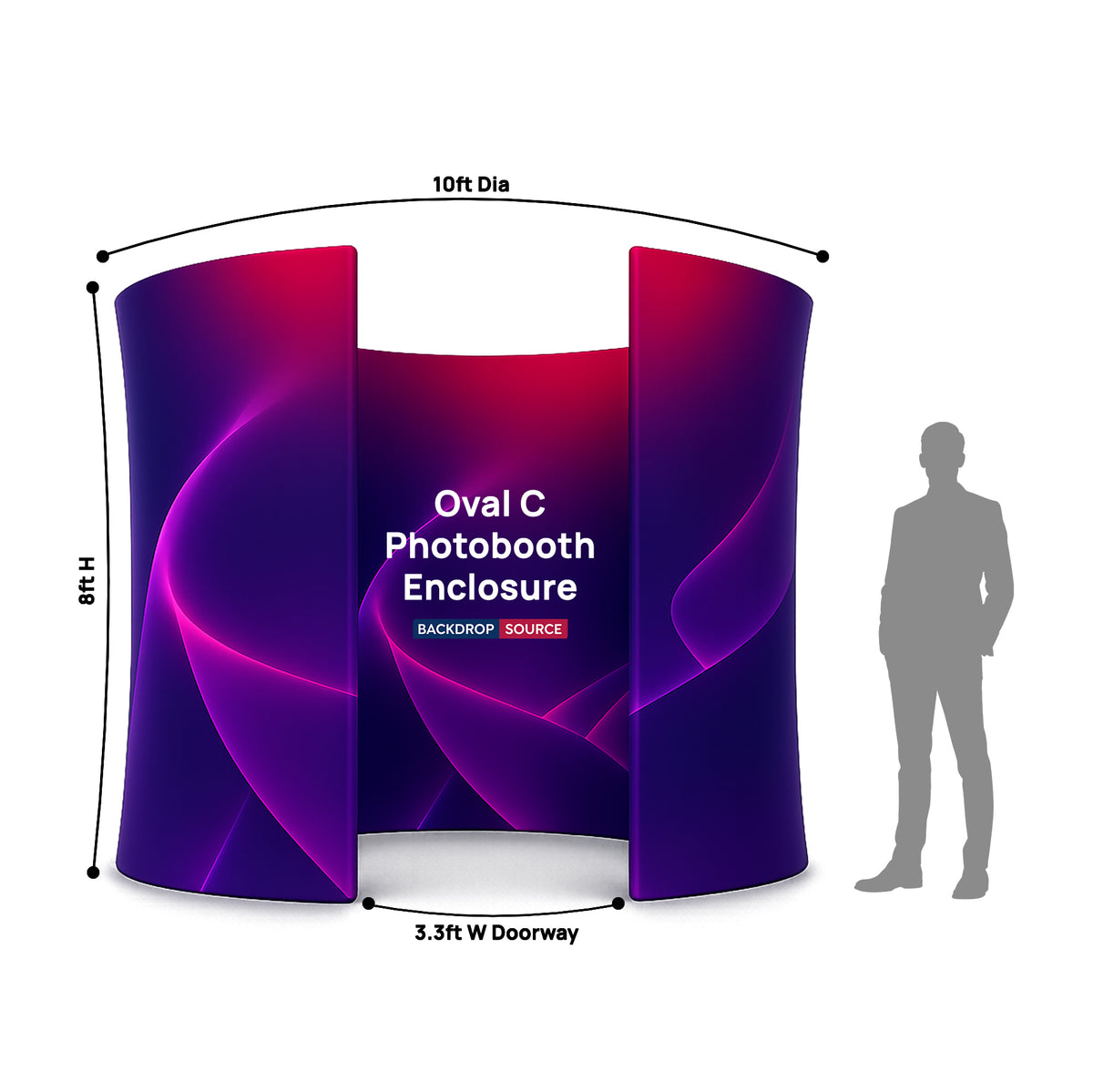 The Oval C Photobooth Enclosure