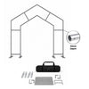 Présentoir en tissu à arche pointue pour événements 