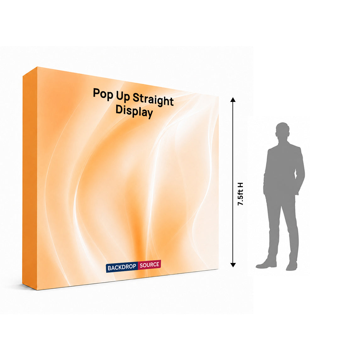 Portable Straight Fabric Pop-Up Wall