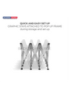 Popup Curved Backwall Kit with Clamping Lights