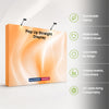 Portable Pop-Up Display Wall with Shelving (Dual-Side Print)