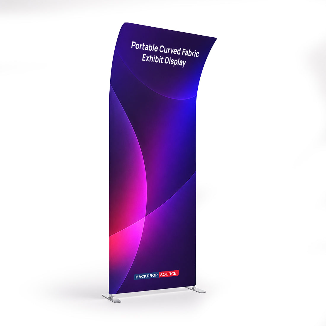 Portable Curved Fabric Exhibit Display
