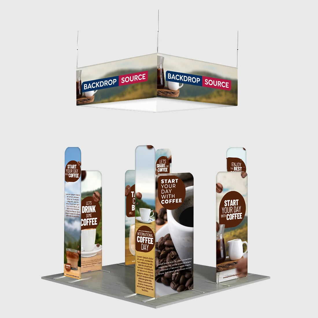Portable Exhibit Display 10ft x 10ft - Model 36