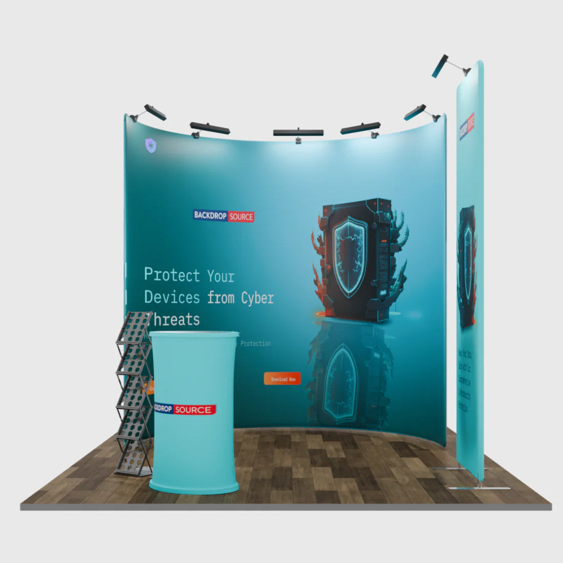 Modular U Shaped Exhibition Kit for 10ft Wide Booths